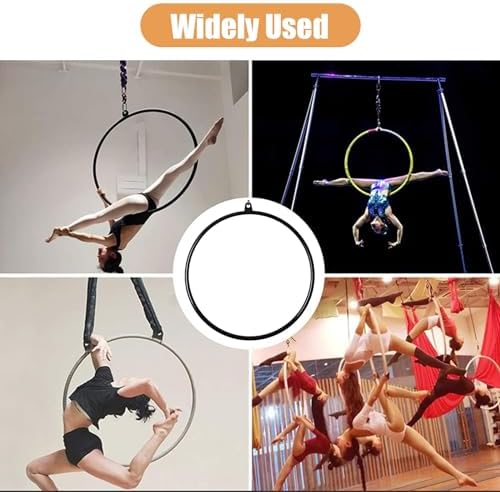 Black Lyral Hoop Set