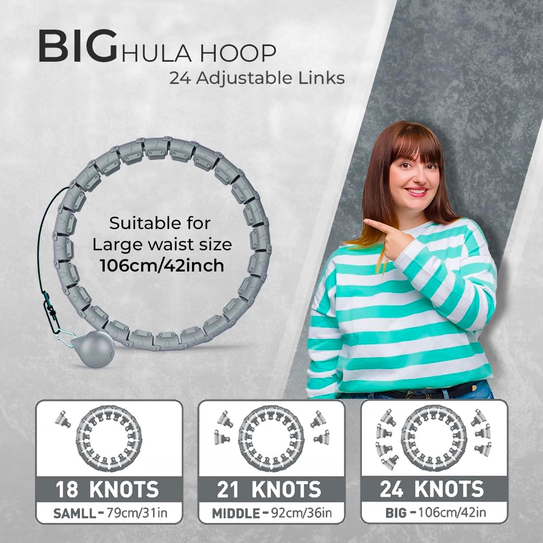 Smart Weighted Hula Hoop for Adults